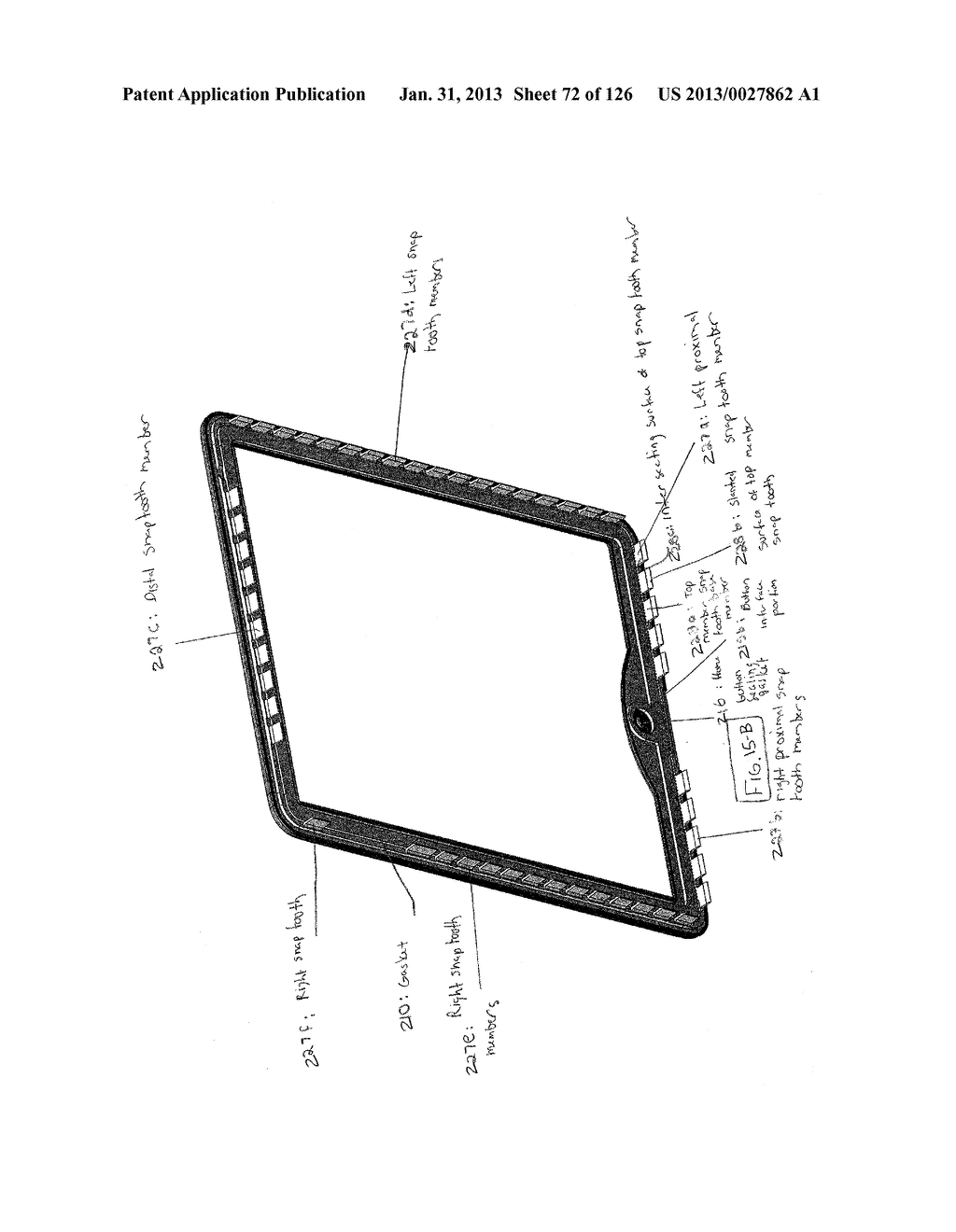 HOUSING FOR ENCASING A TABLET COMPUTER - diagram, schematic, and image 73
