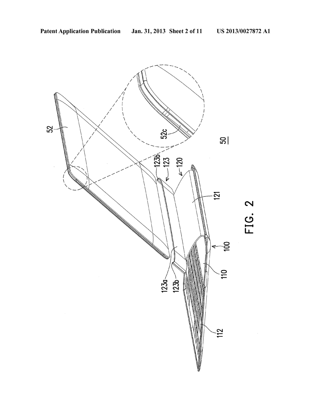 SUPPORTING ASSEMBLY FOR ASSEMBLED DETACHABLE ELECTRONIC DEVICE AND     ASSEMBLED DETACHABLE ELECTRONIC DEVICE HAVING THE SAME - diagram, schematic, and image 03