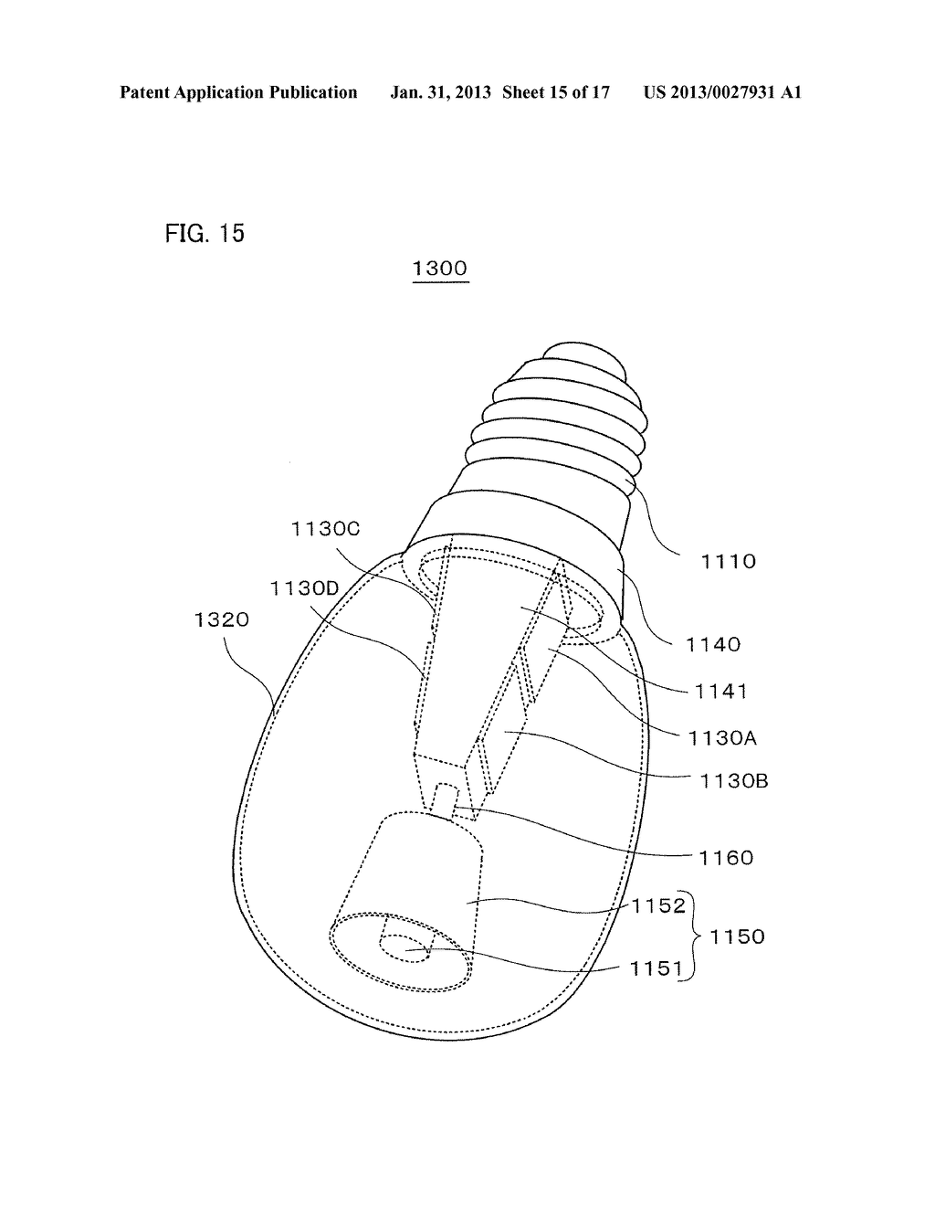 LAMP AND ILLUMINATING DEVICE WITH LIGHT SOURCE OF SOLID STATE LIGHT     EMITTING ELEMENT - diagram, schematic, and image 16