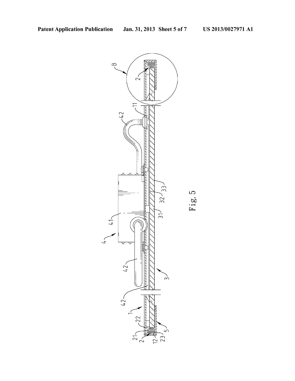 DAZZLE PREVENTION LIGHTING FIXTURE WITH LIGHT GUIDE MEANS TO DISPERSE     EMITTED LIGHT UNIFORMLY - diagram, schematic, and image 06