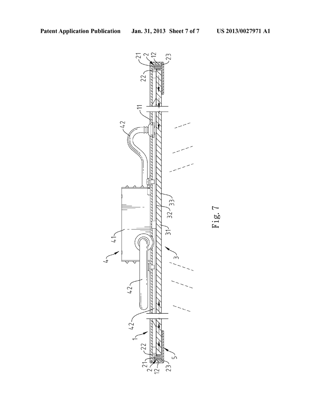 DAZZLE PREVENTION LIGHTING FIXTURE WITH LIGHT GUIDE MEANS TO DISPERSE     EMITTED LIGHT UNIFORMLY - diagram, schematic, and image 08