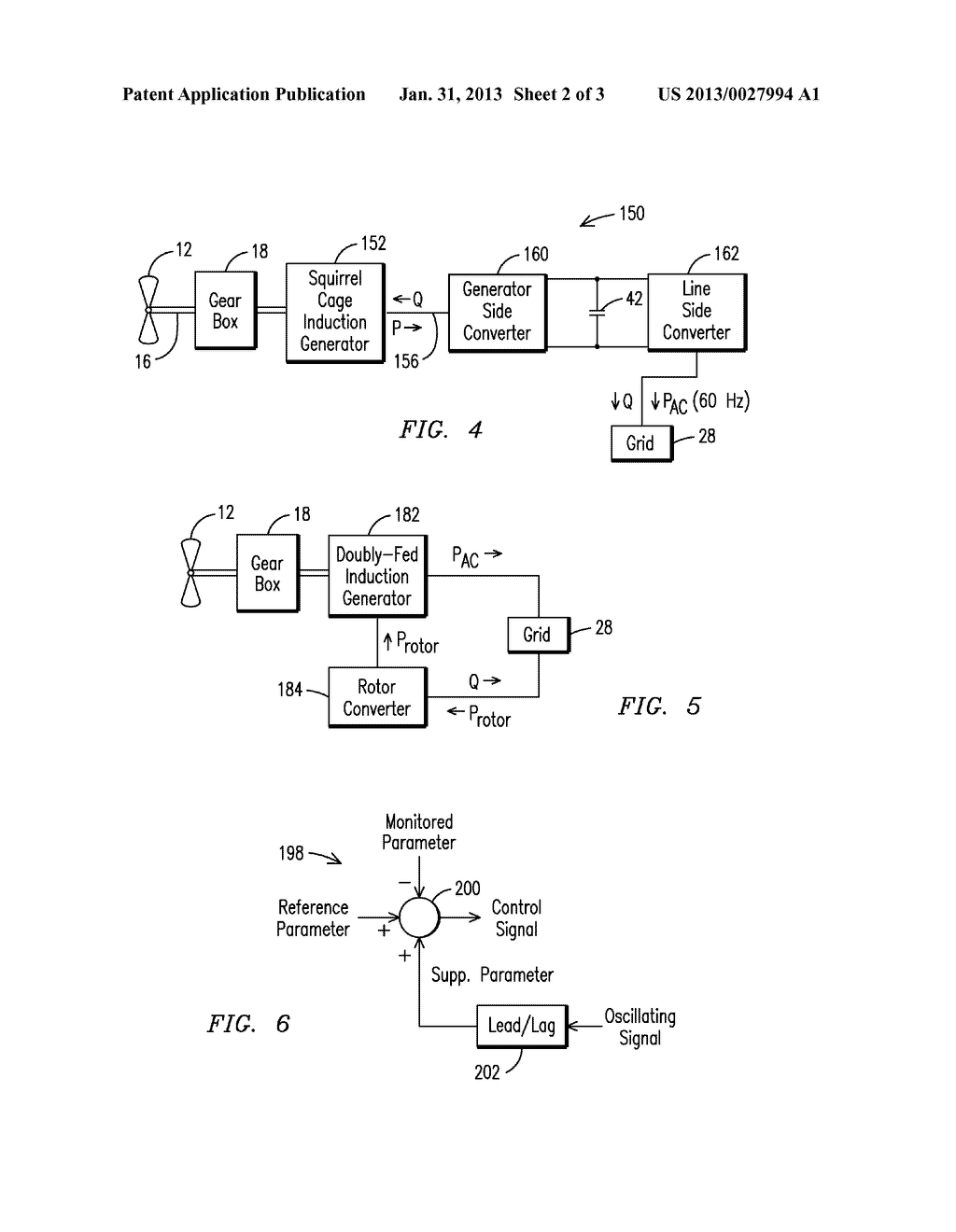 Method and system for damping subsynchronous resonant oscillations in a     power system using a wind turbine - diagram, schematic, and image 03