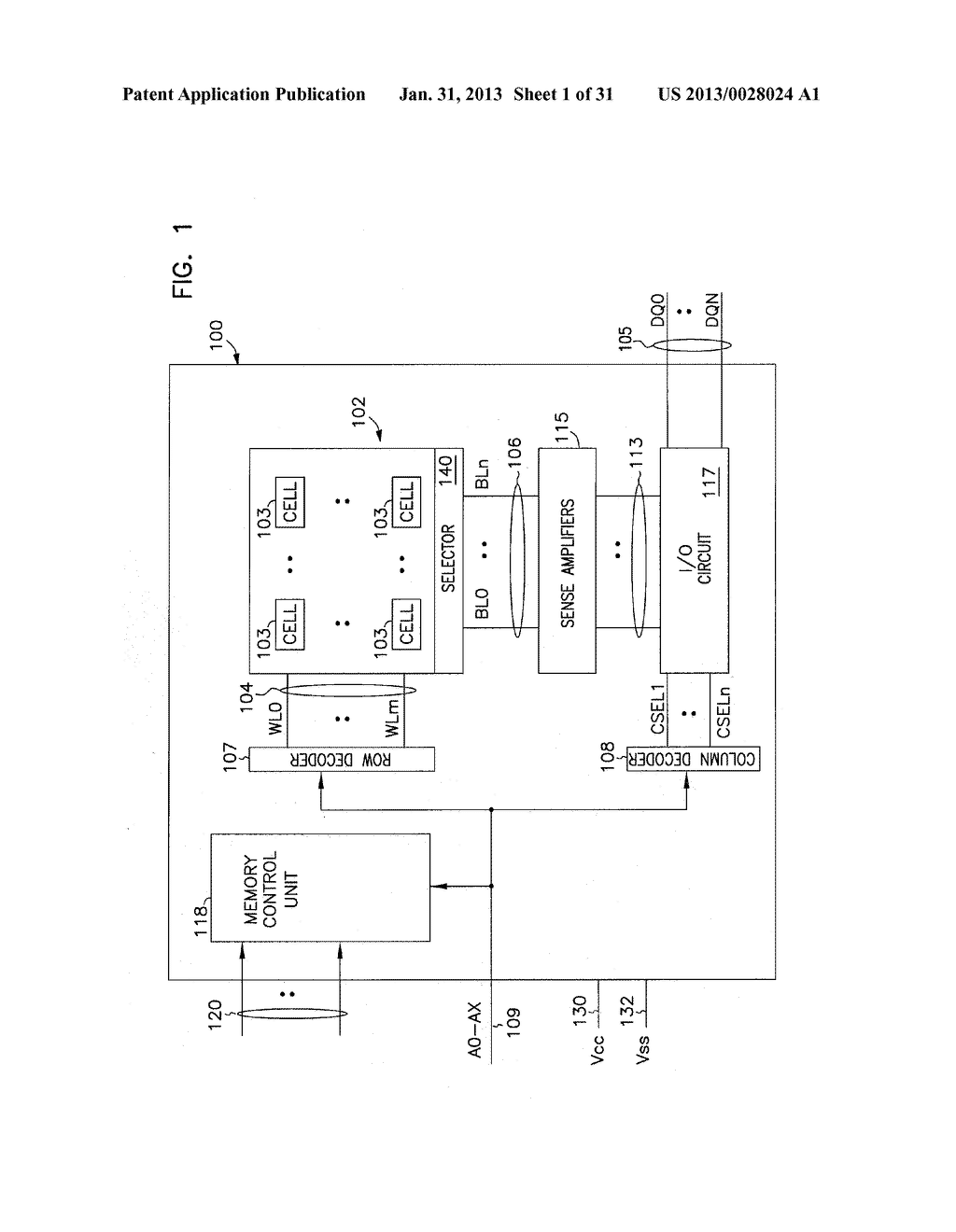 APPARATUSES AND METHODS INCLUDING MEMORY ARRAY DATA LINE SELECTION - diagram, schematic, and image 02