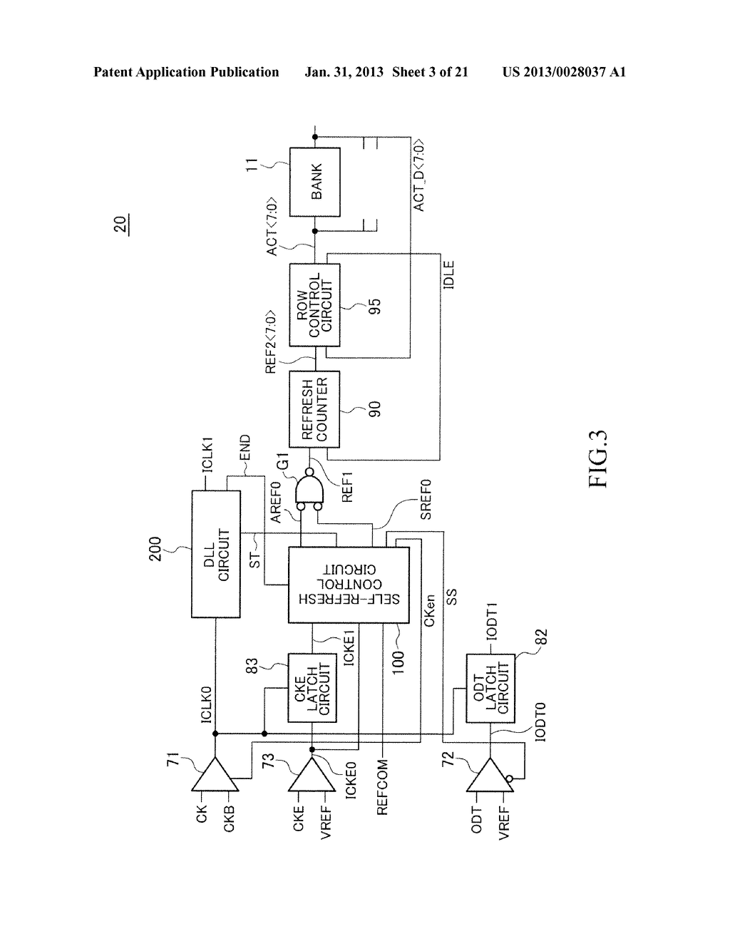 INFORMATION PROCESSING SYSTEM INCLUDING SEMICONDUCTOR DEVICE HAVING     SELF-REFRESH MODE - diagram, schematic, and image 04