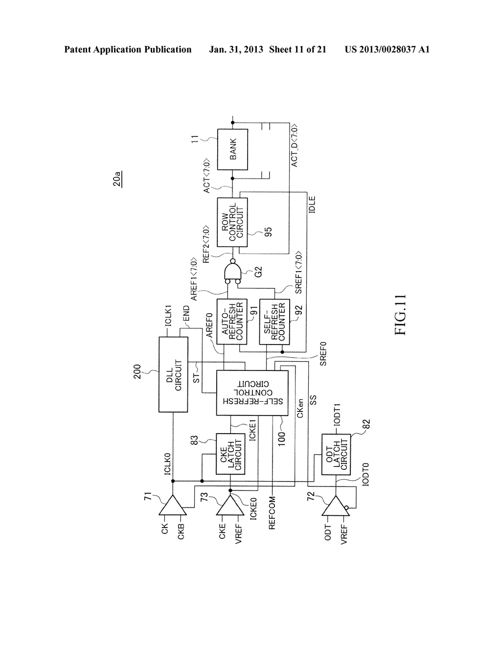 INFORMATION PROCESSING SYSTEM INCLUDING SEMICONDUCTOR DEVICE HAVING     SELF-REFRESH MODE - diagram, schematic, and image 12