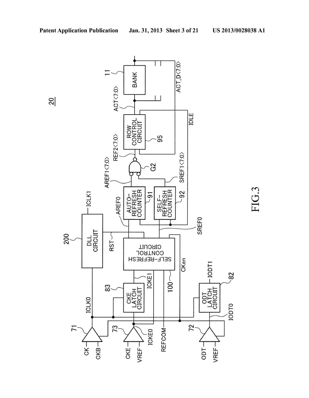 INFORMATION PROCESSING SYSTEM INCLUDING SEMICONDUCTOR DEVICE HAVING     SELF-REFRESH MODE - diagram, schematic, and image 04