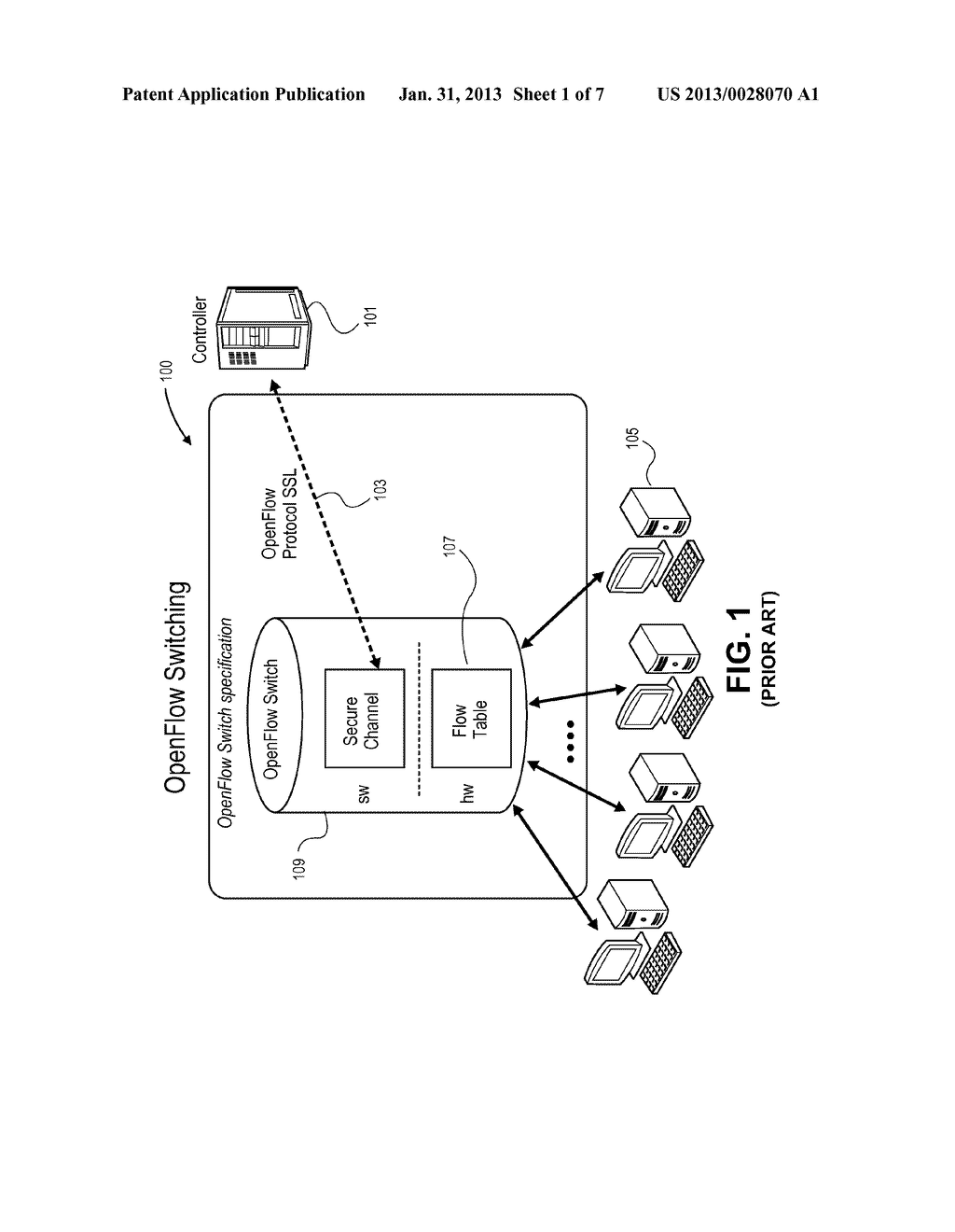 METHOD AND APPARATUS FOR RESILIENT ROUTING OF CONTROL TRAFFIC IN A     SPLIT-ARCHITECTURE SYSTEM - diagram, schematic, and image 02