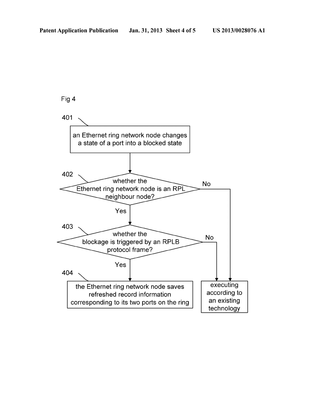 Method and Device for Preventing Repeated Refreshing of Address Table of     Ethernet Ring Network Node - diagram, schematic, and image 05