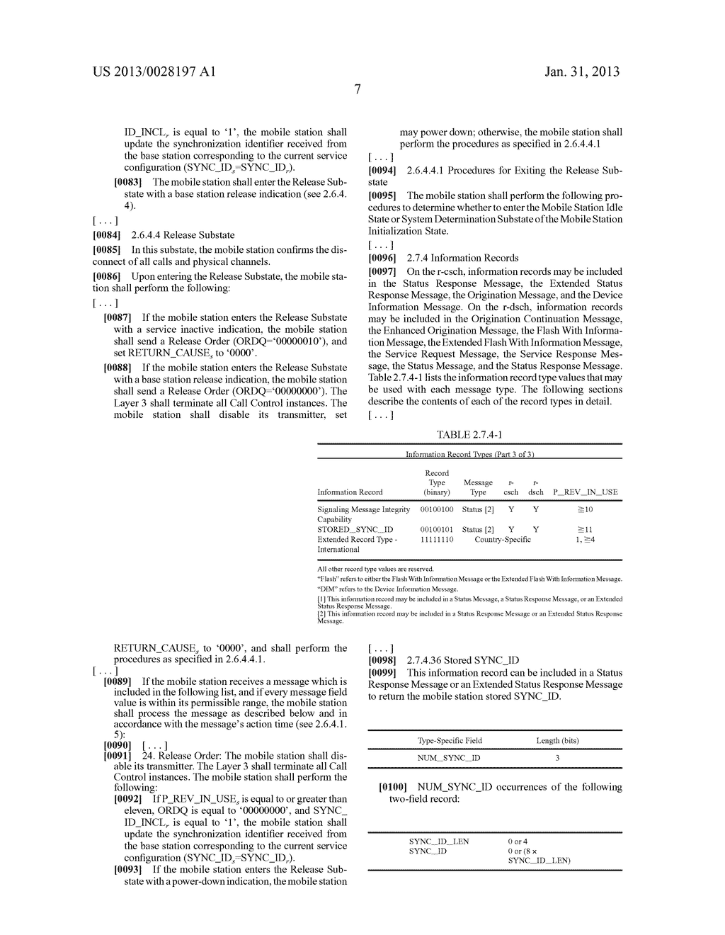 Method for Updating and Managing Synchronization Identifier by using     Release Messages or Status Request and Response - diagram, schematic, and image 16