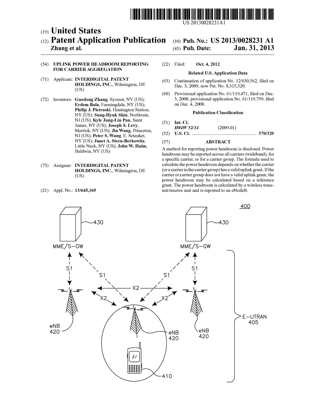 UPLINK POWER HEADROOM REPORTING FOR CARRIER AGGREGATION - diagram, schematic, and image 01