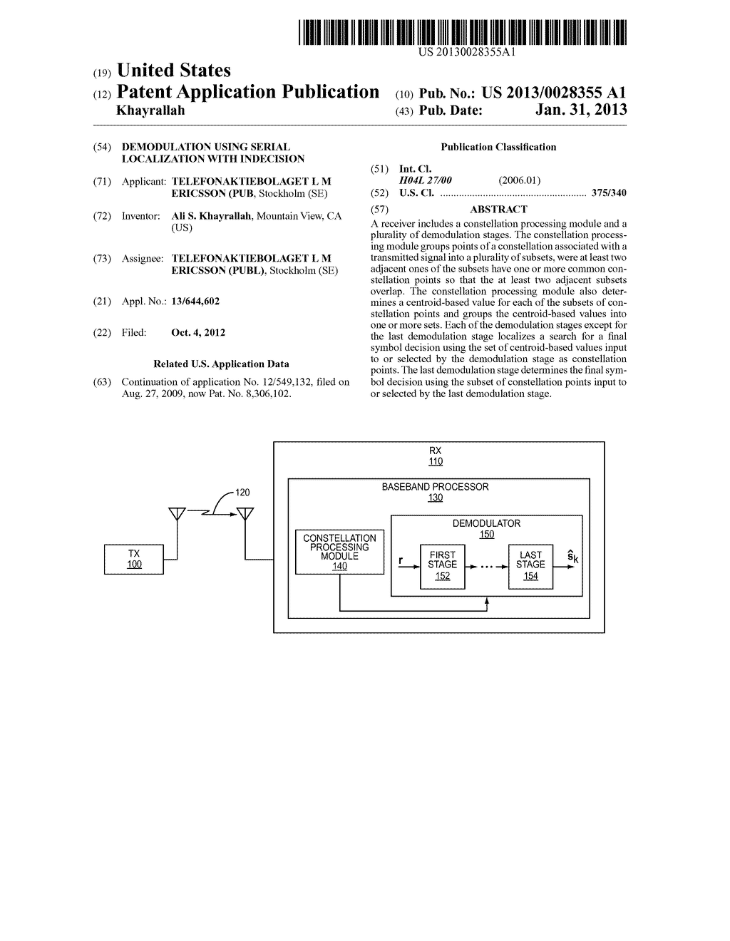 DEMODULATION USING SERIAL LOCALIZATION WITH INDECISION - diagram, schematic, and image 01