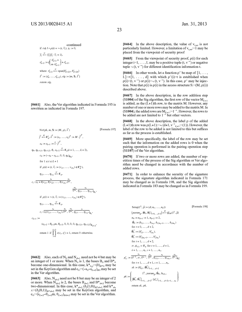 CRYPTOGRAPHIC PROCESSING SYSTEM, KEY GENERATION DEVICE, ENCRYPTION DEVICE,     DECRYPTION DEVICE, SIGNATURE PROCESSING SYSTEM, SIGNATURE DEVICE, AND     VERIFICATION DEVICE - diagram, schematic, and image 46