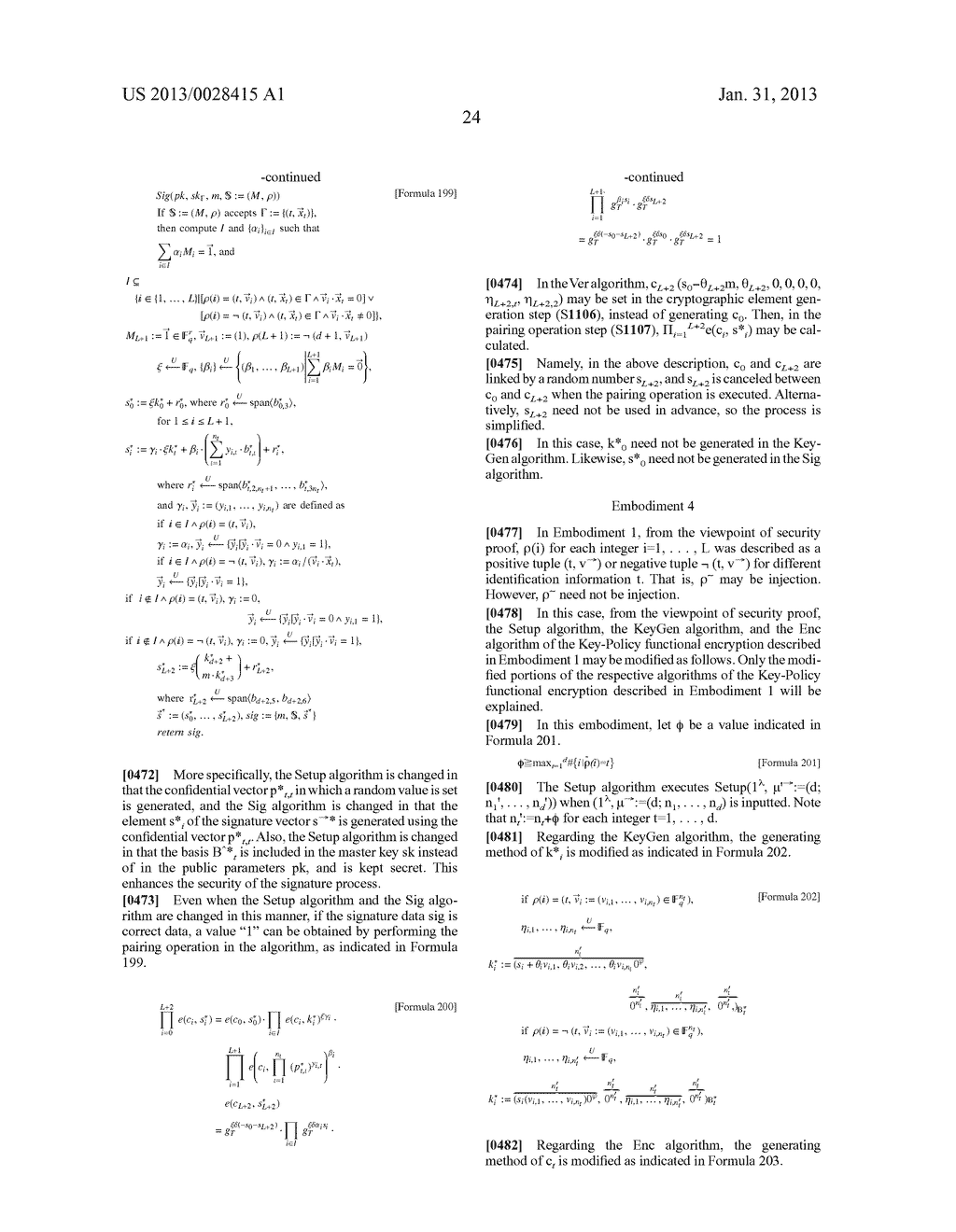 CRYPTOGRAPHIC PROCESSING SYSTEM, KEY GENERATION DEVICE, ENCRYPTION DEVICE,     DECRYPTION DEVICE, SIGNATURE PROCESSING SYSTEM, SIGNATURE DEVICE, AND     VERIFICATION DEVICE - diagram, schematic, and image 47