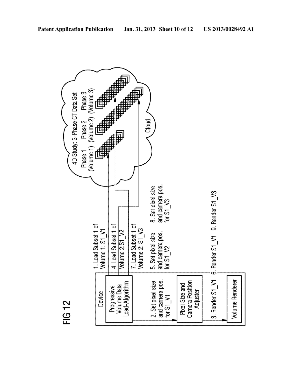 METHOD AND APPARATUS FOR THE PROGRESSIVE LOADING OF MEDICAL,     MULTIDIMENSIONAL IMAGES INTO A MEDICAL APPLICATION - diagram, schematic, and image 11