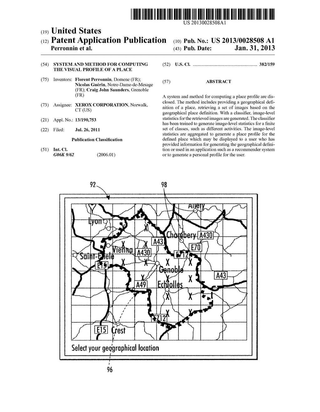 SYSTEM AND METHOD FOR COMPUTING THE VISUAL PROFILE OF A PLACE - diagram, schematic, and image 01