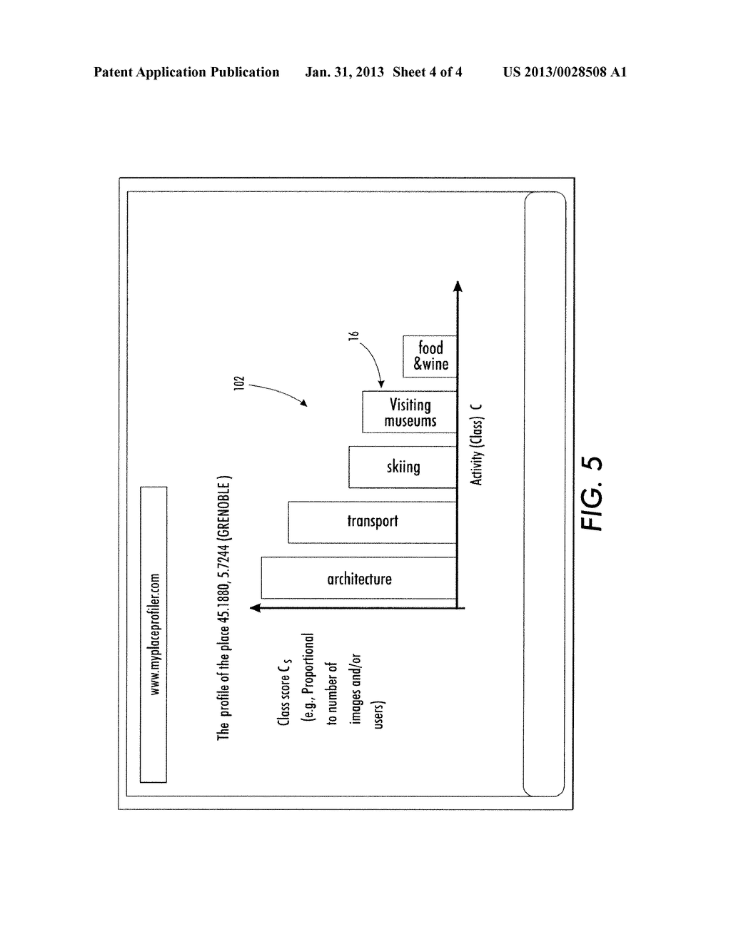 SYSTEM AND METHOD FOR COMPUTING THE VISUAL PROFILE OF A PLACE - diagram, schematic, and image 05