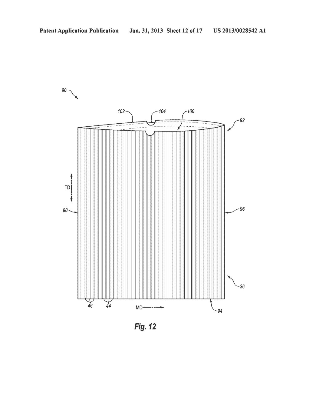 Incrementally Stretched Films with Enhanced Properties and Methods for     Making the Same - diagram, schematic, and image 13