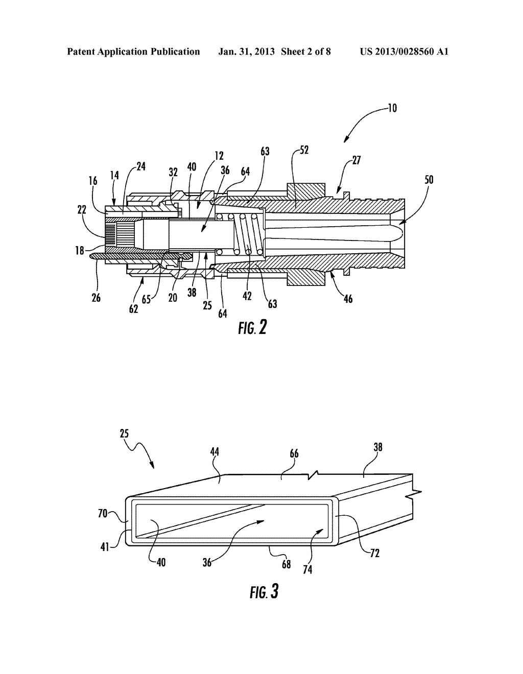 OPTICAL FIBER ASSEMBLIES AND METHODS OF FABRICATING OPTICAL FIBER     ASSEMBLIES - diagram, schematic, and image 03