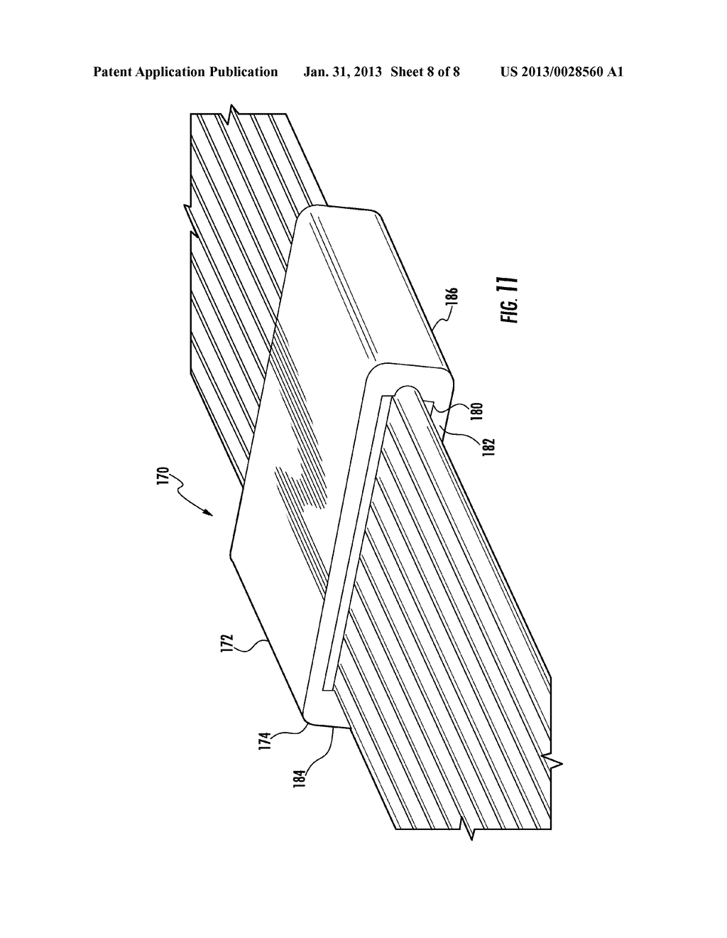 OPTICAL FIBER ASSEMBLIES AND METHODS OF FABRICATING OPTICAL FIBER     ASSEMBLIES - diagram, schematic, and image 09