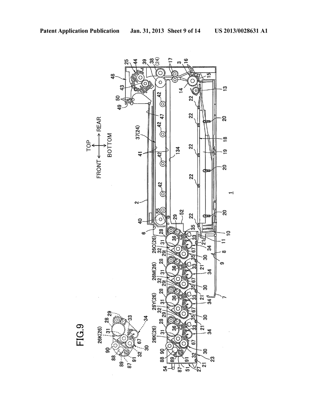 IMAGE FORMING APPARATUS HAVING DEVELOPER CARTRIDGE MOVING MECHANISM - diagram, schematic, and image 10