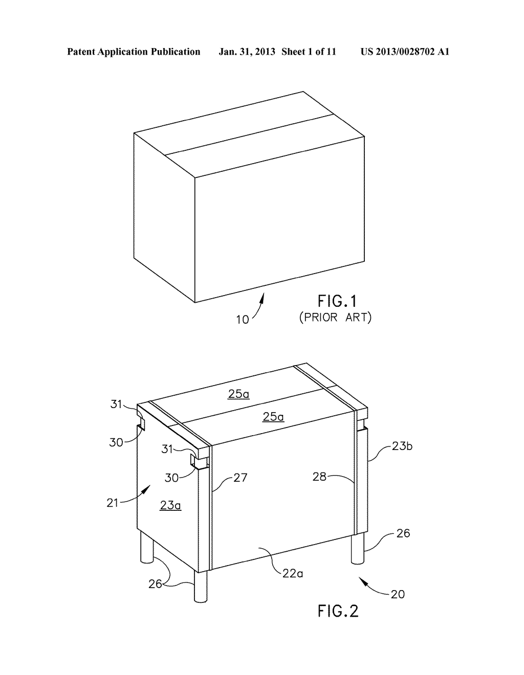 RETRACTABLE CONTAINER WITH SUPPORT LEGS - diagram, schematic, and image 02