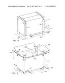 RETRACTABLE CONTAINER WITH SUPPORT LEGS diagram and image