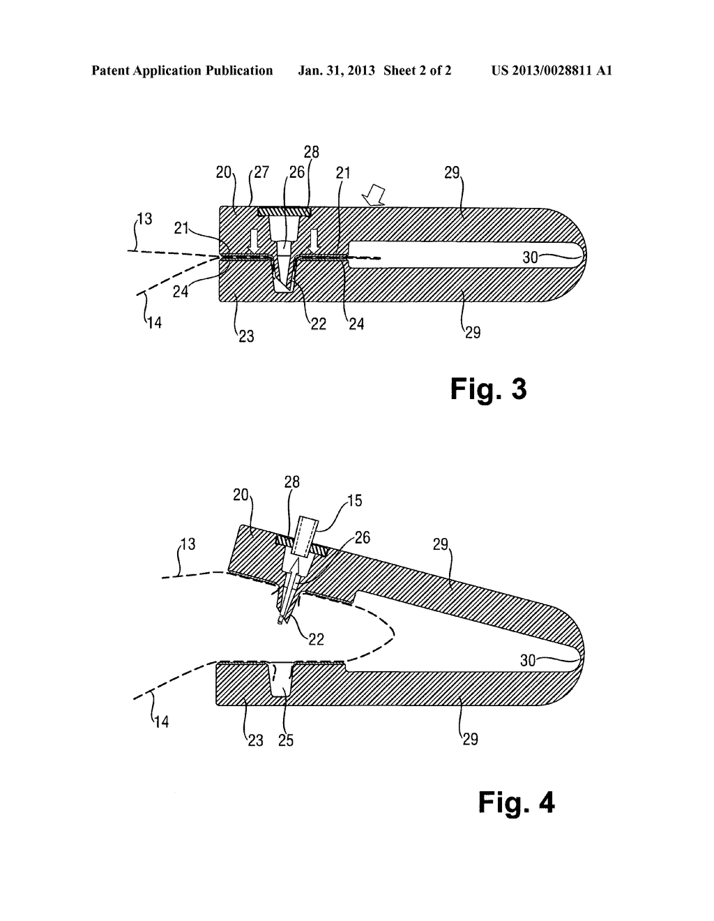 DEVICE FOR TAKING A SAMPLE OF LIQUID CONTAINED IN A FLEXIBLE BAG - diagram, schematic, and image 03