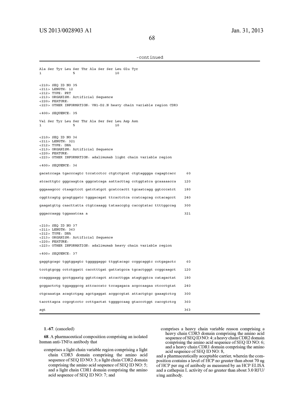 PURIFIED ANTIBODY COMPOSITION - diagram, schematic, and image 75