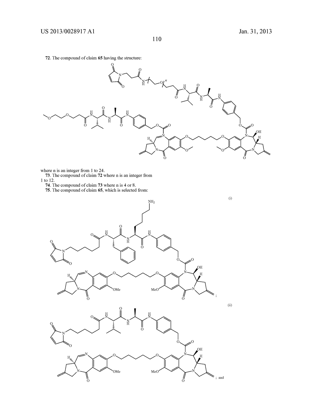 PYRROLOBENZODIAZEPINES AND CONJUGATES THEREOF - diagram, schematic, and image 115