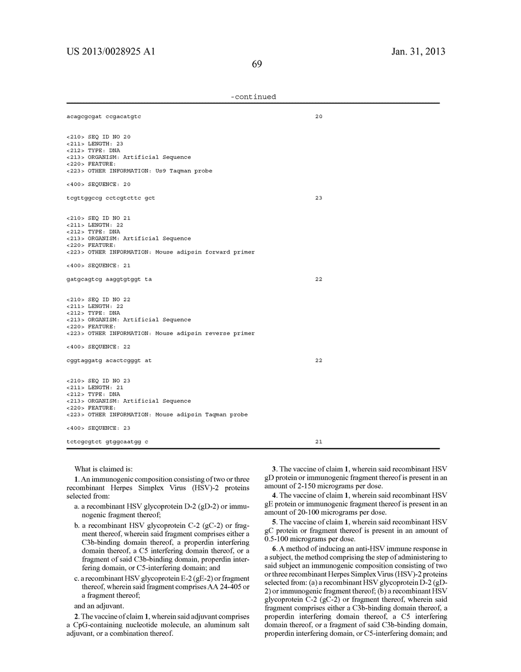 HERPES SIMPLEX VIRUS COMBINED SUBUNIT VACCINES AND METHODS OF USE THEREOF - diagram, schematic, and image 124