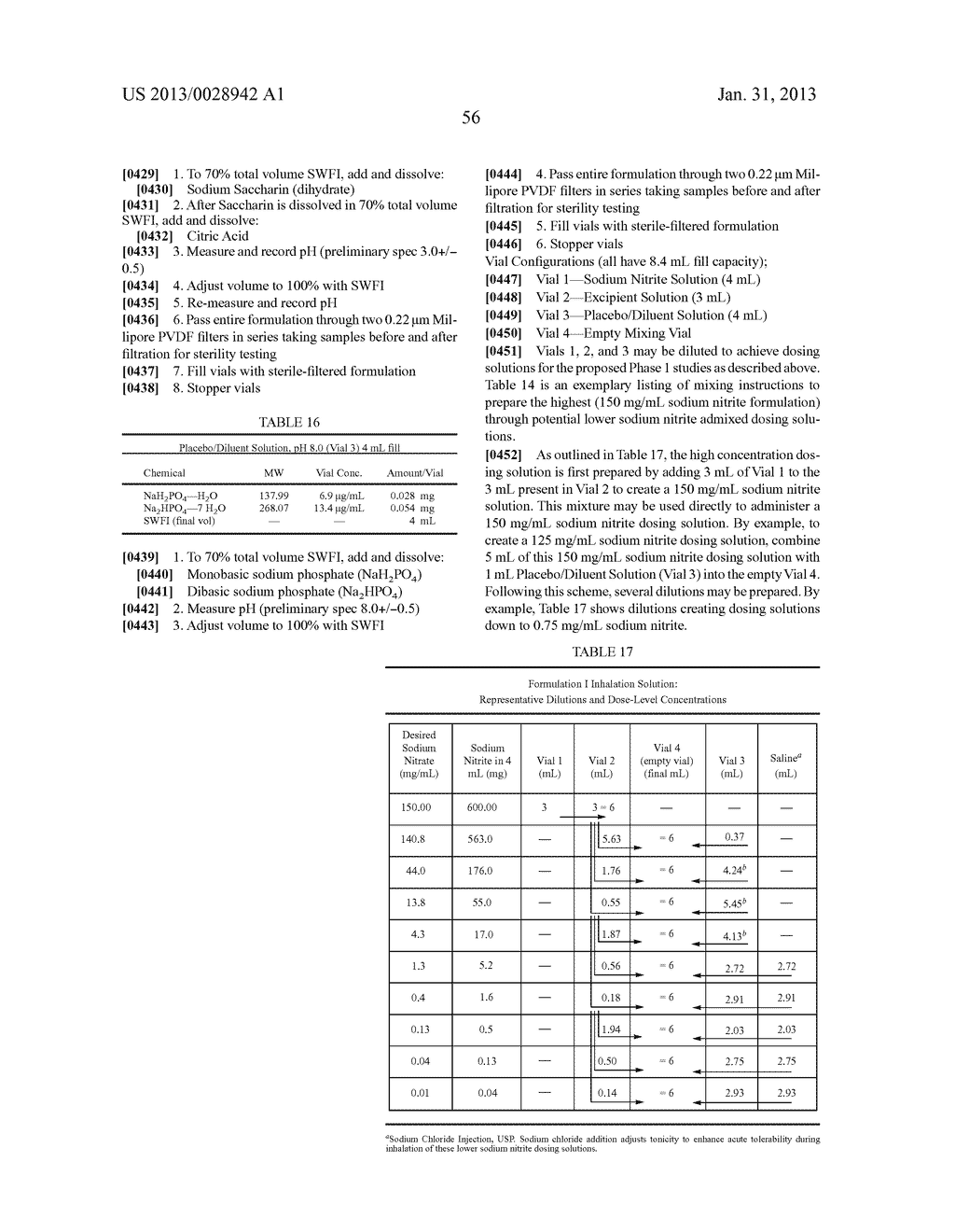 AEROSOLIZED NITRITE AND NITRIC OXIDE-DONATING COMPOUNDS AND USES THEREOF - diagram, schematic, and image 61