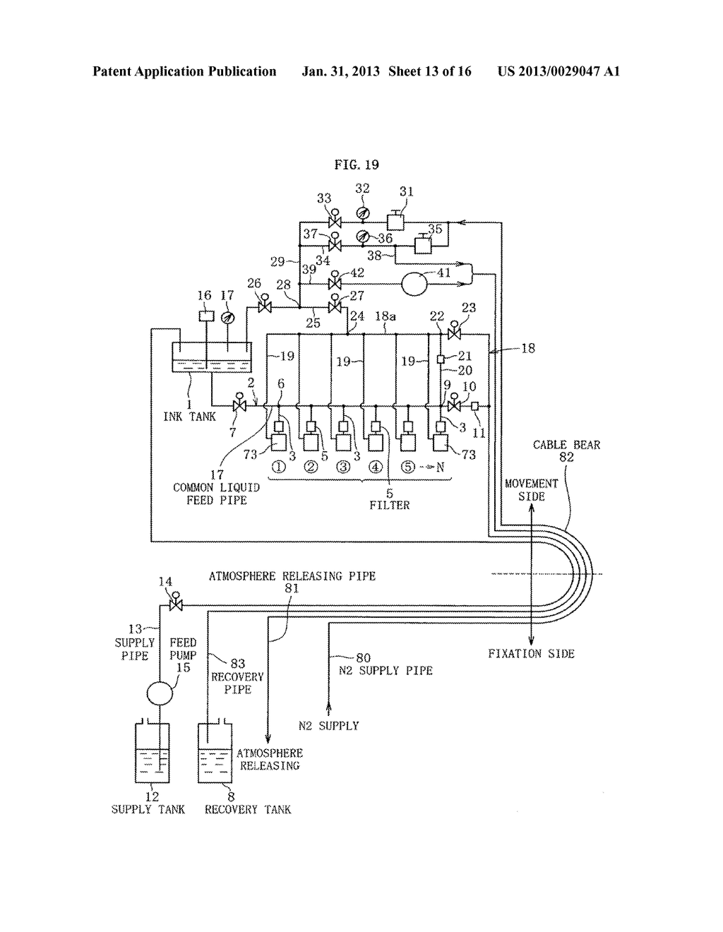 INKJET HEAD, METHOD OF DETECTING EJECTION ABNORMALITY OF THE INKJET HEAD,     AND METHOD OF FORMING FILM - diagram, schematic, and image 14