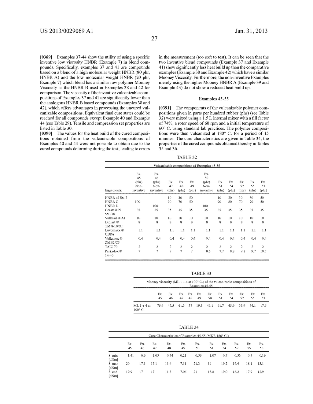 VULCANIZABLE POLYMER COMPOSITION COMPRISING A LOW MOLECULAR WEIGHT WITH     OPTIONALLY HYDROGENATED NITRILE RUBBER - diagram, schematic, and image 29