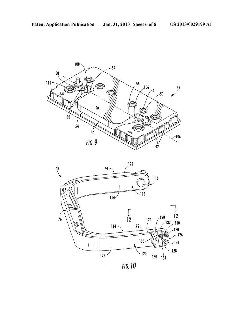 BATTERY HANDLE AND COVER WITH PIVOT CAM FEATURE, AND METHOD OF ASSEMBLY - diagram, schematic, and image 07