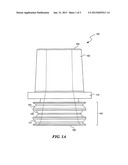 BATTERY PARTS HAVING RETAINING AND SEALING FEATURES AND ASSOCIATED METHODS     OF MANUFACTURE AND USE diagram and image