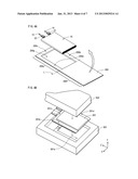 LAMINATE-CASED BATTERY WITH TABS PARTIALLY EXTENDING OUTWARDLY ACROSS     SEALED PORTION OF LAMINATE CASE diagram and image