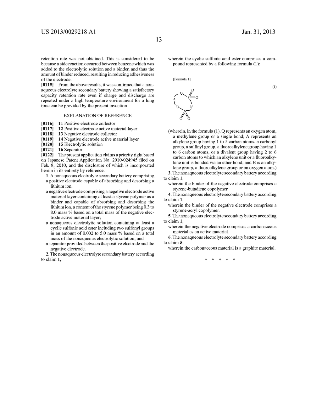 NONAQUEOUS ELECTROLYTE SECONDARY BATTERY - diagram, schematic, and image 15