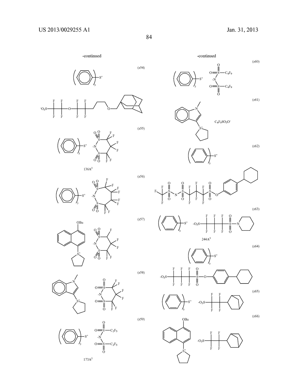 ACTINIC RAY-SENSITIVE OR RADIATION-SENSITIVE RESIN COMPOSITION, AND     ACTINIC RAY-SENSITIVE OR RADIATION-SENSITIVE FILM AND PATTERN FORMING     METHOD USING THE COMPOSITION - diagram, schematic, and image 85