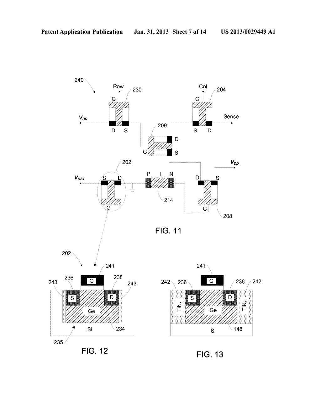 Semiconductor Sensor Structures with Reduced Dislocation Defect Densities     and Related Methods for the Same - diagram, schematic, and image 08