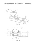 WIRE CABLE ASSEMBLY AND METHODS OF MAKING THAT HAVE A CRIMP CONNECTION     THAT CONTAINS A PAIR OF HUMPS AND A GROOVE DISPOSED THEREBETWEEN TO     REDUCE BROADCAST RF ENERGY THEREFROM diagram and image