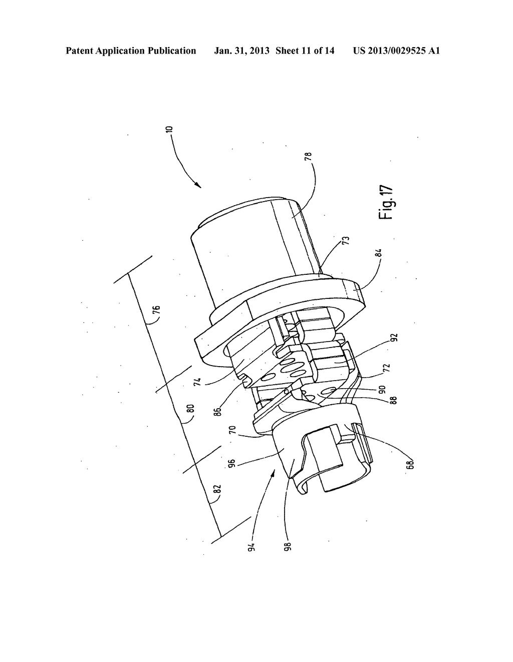 DEVICE FOR ELECTRICALLY CONNECTING A CABLE, IN PARTICULAR A PLUG-IN     CONNECTOR PART HAVING A SHIELDED CONTACT ELEMENT - diagram, schematic, and image 12