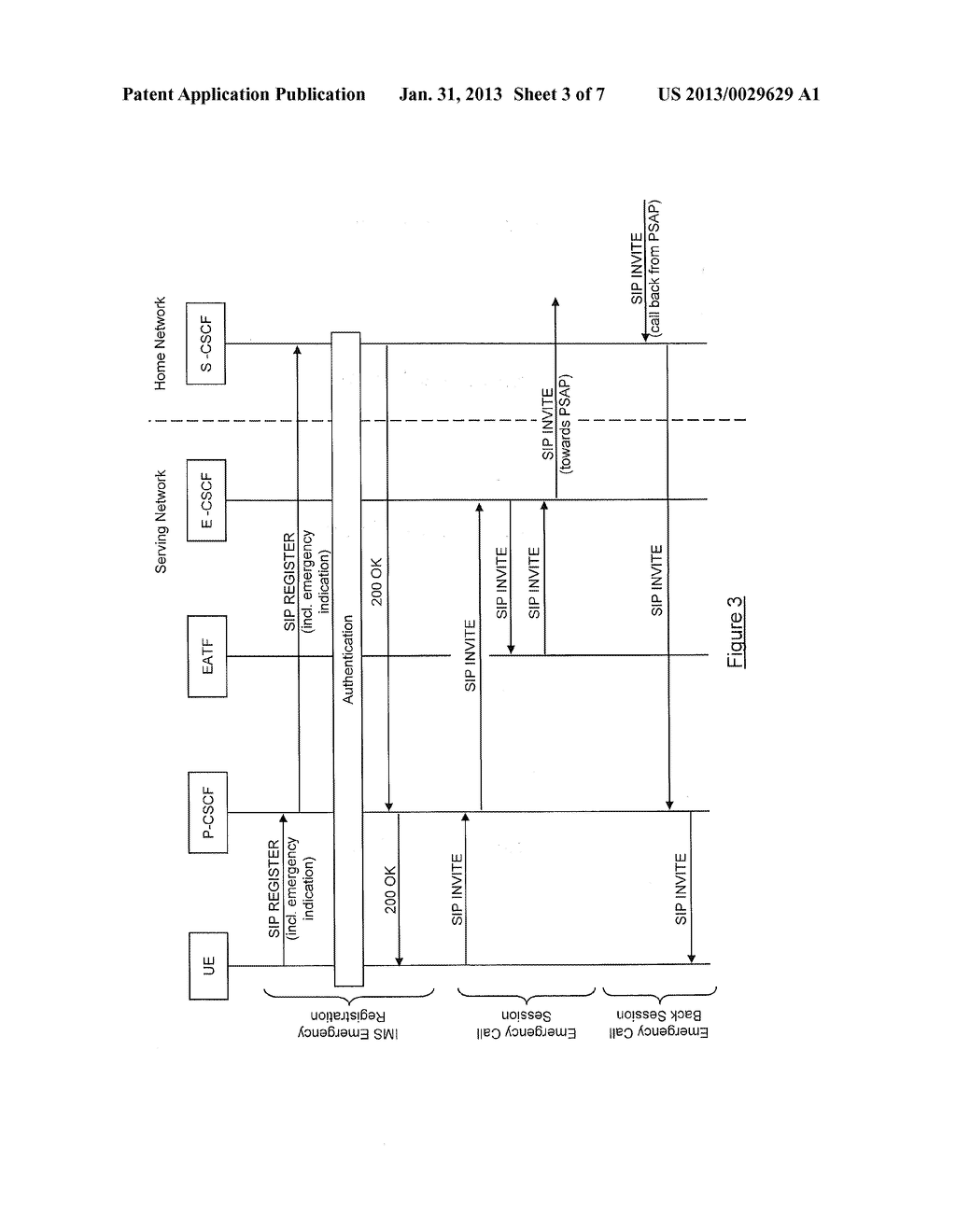 Methods and Apparatus for Enabling Access Transfer of an Emergency Call     Back Session - diagram, schematic, and image 04