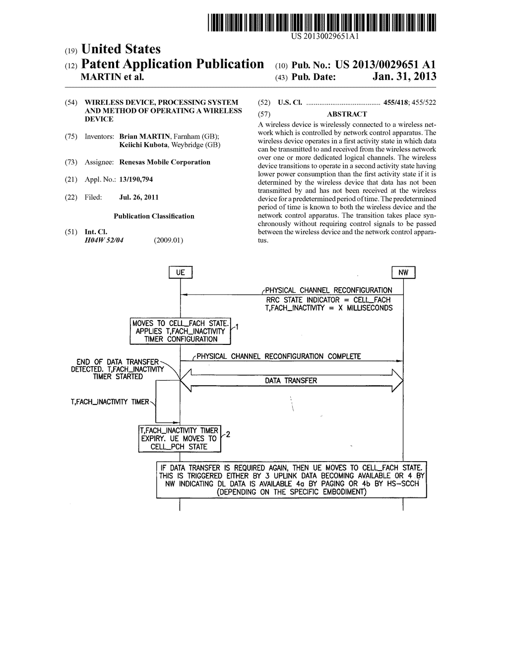 Wireless Device, Processing System and Method of Operating a Wireless     Device - diagram, schematic, and image 01