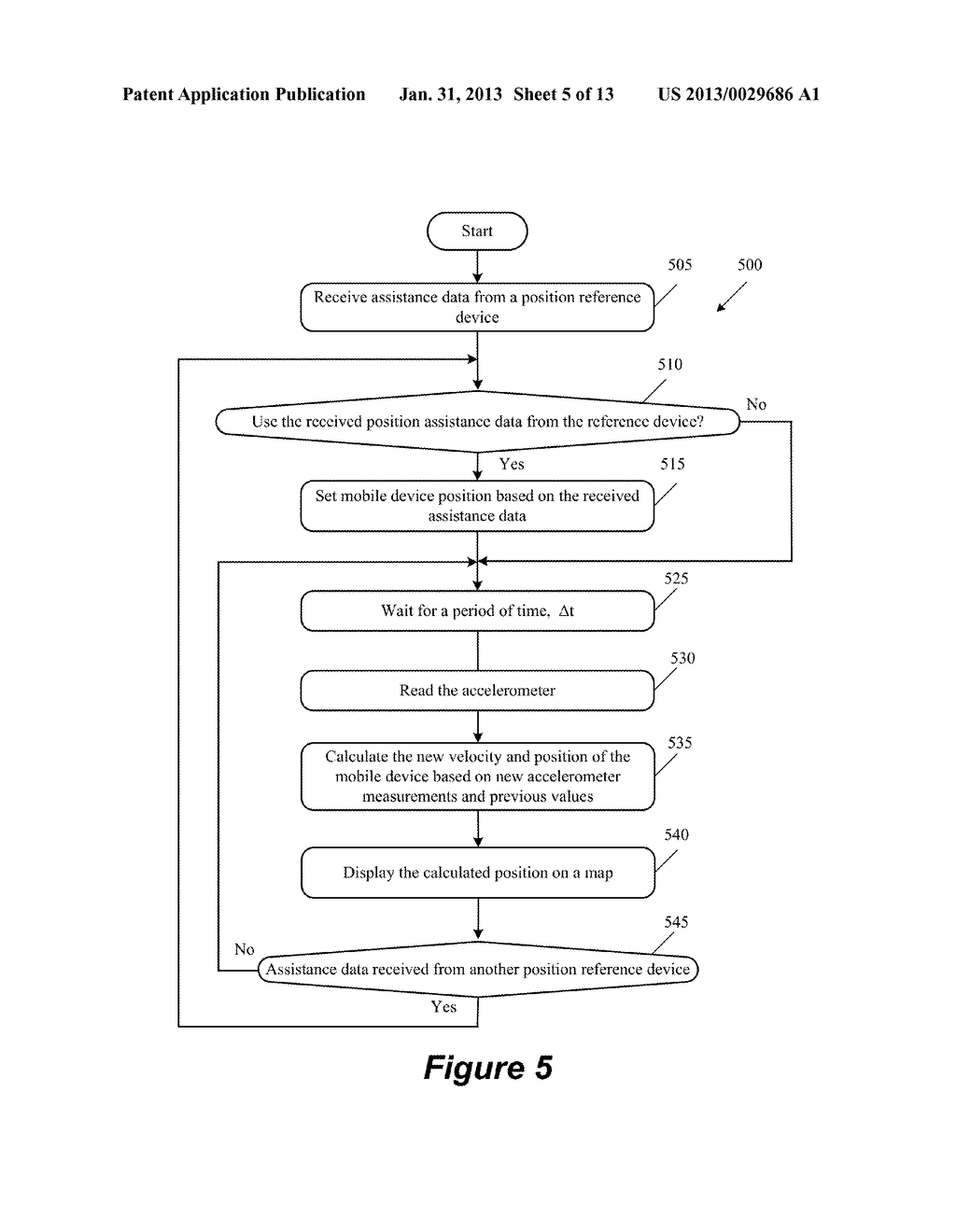 DISTRIBUTED METHOD AND SYSTEM FOR CALIBRATING THE POSITION OF A MOBILE     DEVICE - diagram, schematic, and image 06