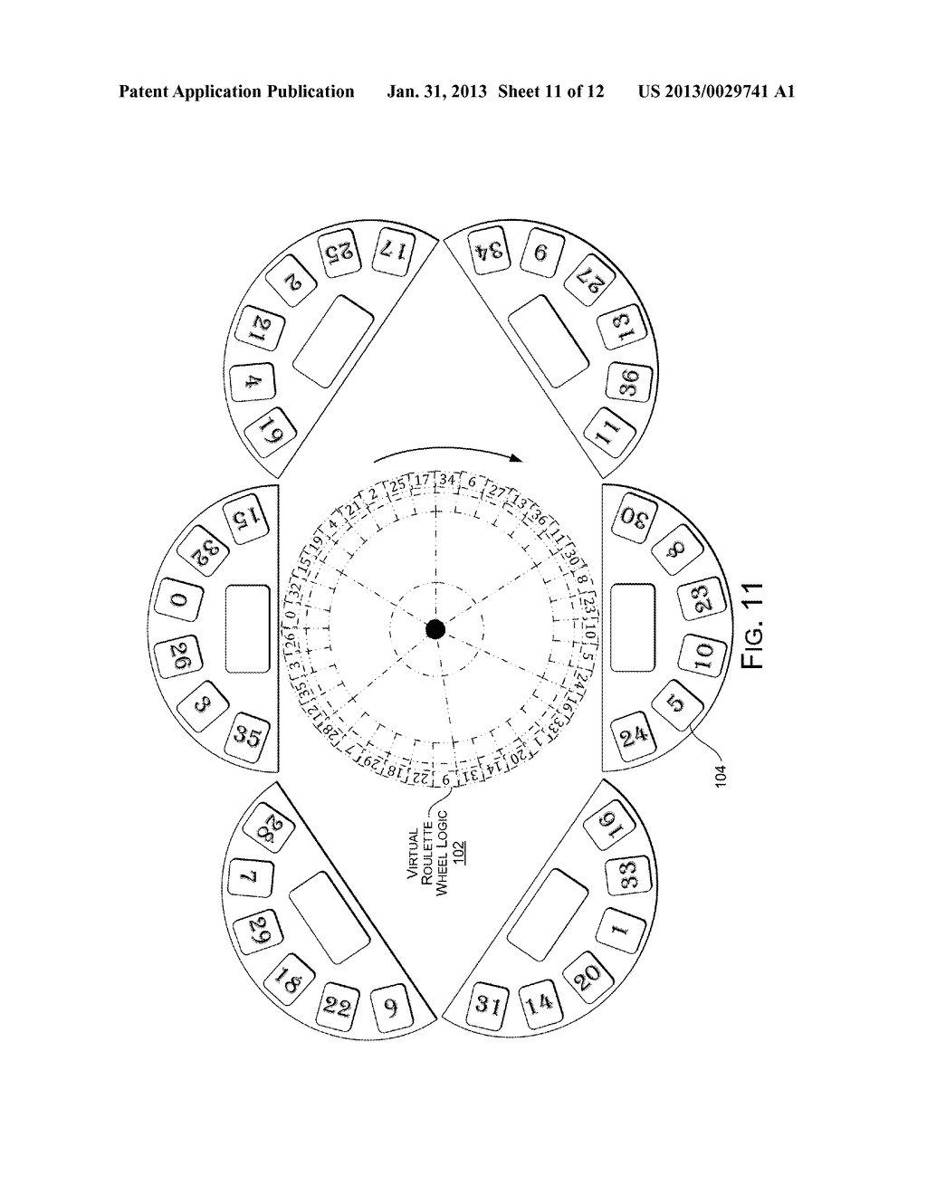 VIRTUAL ROULETTE GAME - diagram, schematic, and image 12