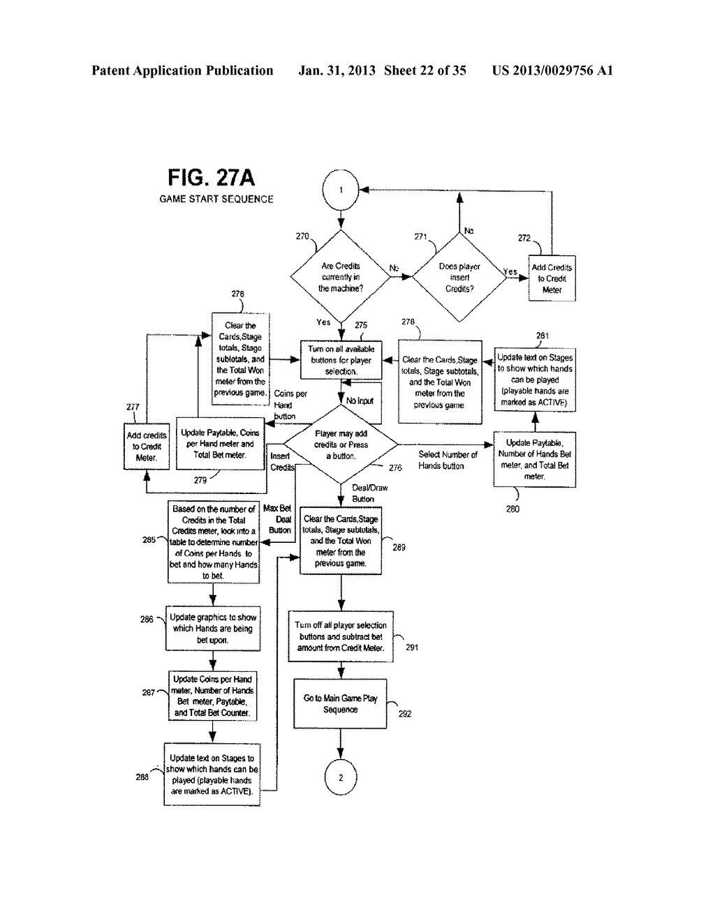 Multi-Stage Multi-Bet Game, Gaming Device, and Method - diagram, schematic, and image 23