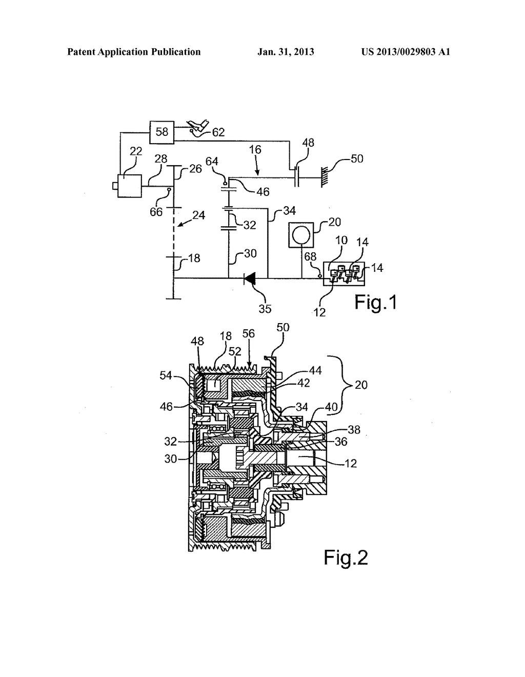 ASSEMBLY WITH A COMBUSTION ENGINE, AN ELECTRIC MACHINE AND A PLANETARY     GEAR TRAIN ARRANGED THEREBETWEEN, AS WELL AS A METHOD FOR CHANGING AN     OPERATING MODE OF SUCH ASSEMBLY - diagram, schematic, and image 02