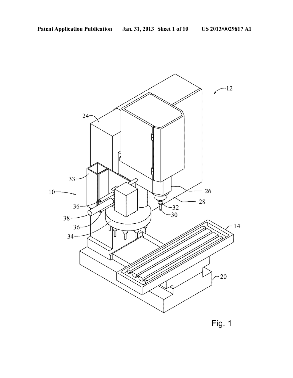 Automatic Tool Changing System for Machine Tool - diagram, schematic, and image 02