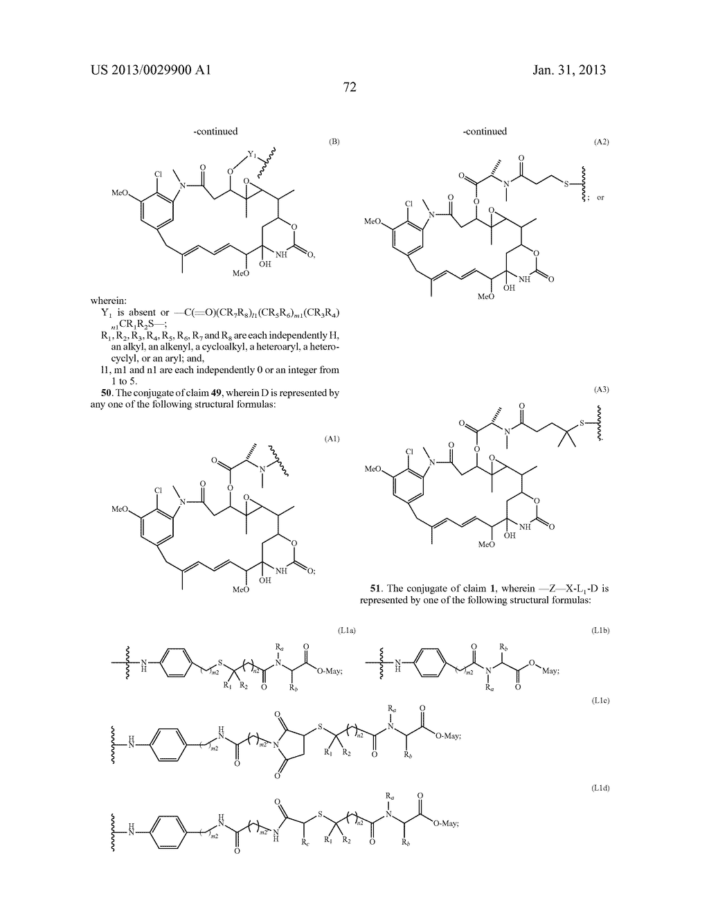 NOVEL MAYTANSINOID DERIVATIVES WITH PEPTIDE LINKER AND CONJUGATES THEREOF - diagram, schematic, and image 105