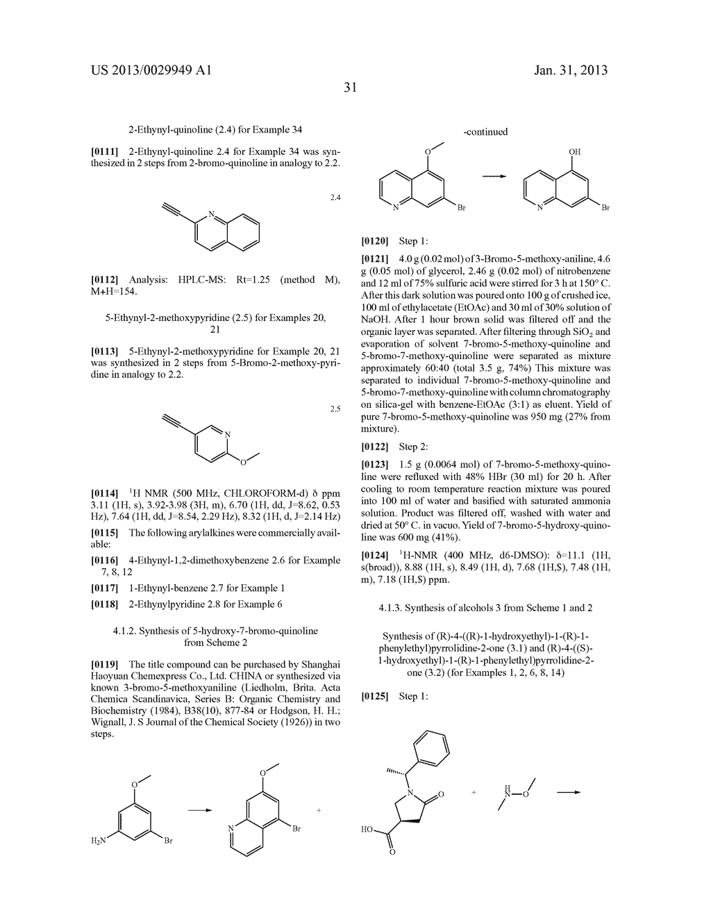 Substituted Quinolines and Their Use As Medicaments - diagram, schematic, and image 32